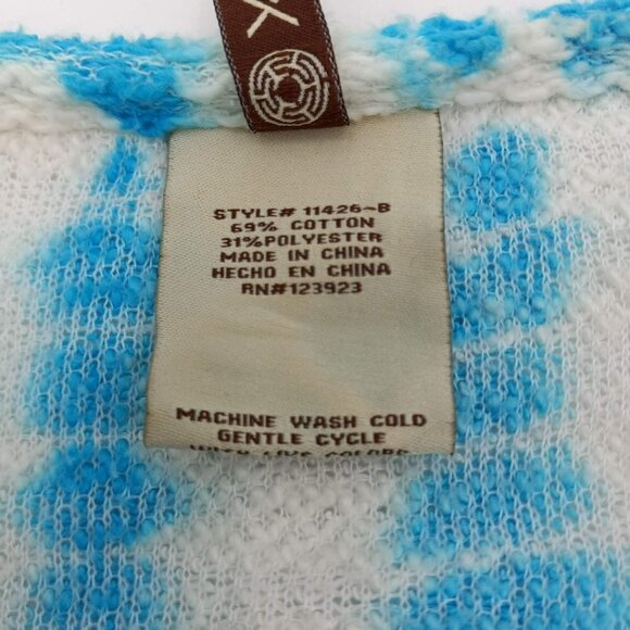 XCVI Tie Dye Tunic Top Scoop Neck Relaxed Boho Hippie Artsy Beach Lounge Wear M - Picture 7 of 10